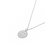 THE SEMI PAVÉ HAPPY FACE PENDANT