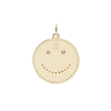 THE SEMI PAVÉ HAPPY FACE PENDANT