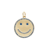 THE SEMI PAVÉ HAPPY FACE PENDANT