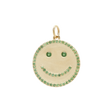 THE SEMI PAVÉ HAPPY FACE PENDANT
