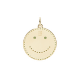 THE SEMI PAVÉ HAPPY FACE PENDANT