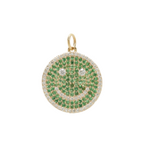 THE PAVÉ HAPPY FACE PENDANT