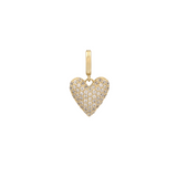 THE PAVÉ PUFFED HEART CHARM