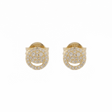 THE PAVÉ HAPPY FACE STUDS