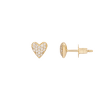 THE PAVÉ PUFFED HEART STUDS