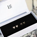 THE PUFFED HEART STUDS