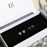 THE PAVÉ PUFFED HEART STUDS