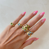 THE LILIANE OVAL-PEAR RING