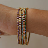 THE CLASSIC 2MM TENNIS BRACELET COLORED CZ