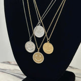 THE SEMI PAVÉ HAPPY FACE PENDANT