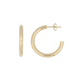 THE 14K 3MM TUBE HOOPS