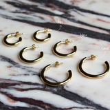 THE 14K 3MM TUBE HOOPS