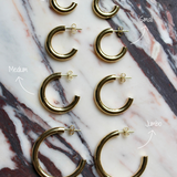 THE 14K 4MM TUBE HOOPS
