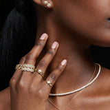 THE PAVÉ ETERNAL HAPPY FACE RING