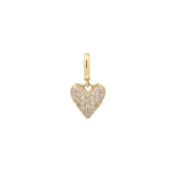 THE MINI PAVÉ PUFFED HEART CHARM