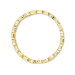 gold bracelet on a white background