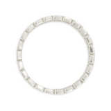 silver bracelet on a white background