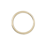 Gold ring on a white background