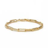 THE SMALL INDENTED PAPERCLIP BRACELET