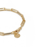 THE SMALL INDENTED PAPERCLIP BRACELET