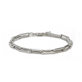 THE SMALL INDENTED PAPERCLIP BRACELET