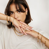 THE SMALL INDENTED PAPERCLIP BRACELET