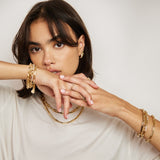 THE LARGE INDENTED PAPERCLIP BRACELET