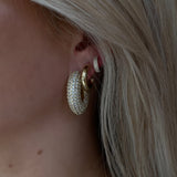 THE LISA PAVÉ HOOP