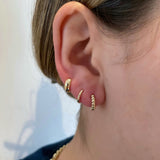 E036 'ROUNDED GOLD HUGGIES'