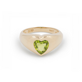 THE BEZEL HEART SIGNET RING
