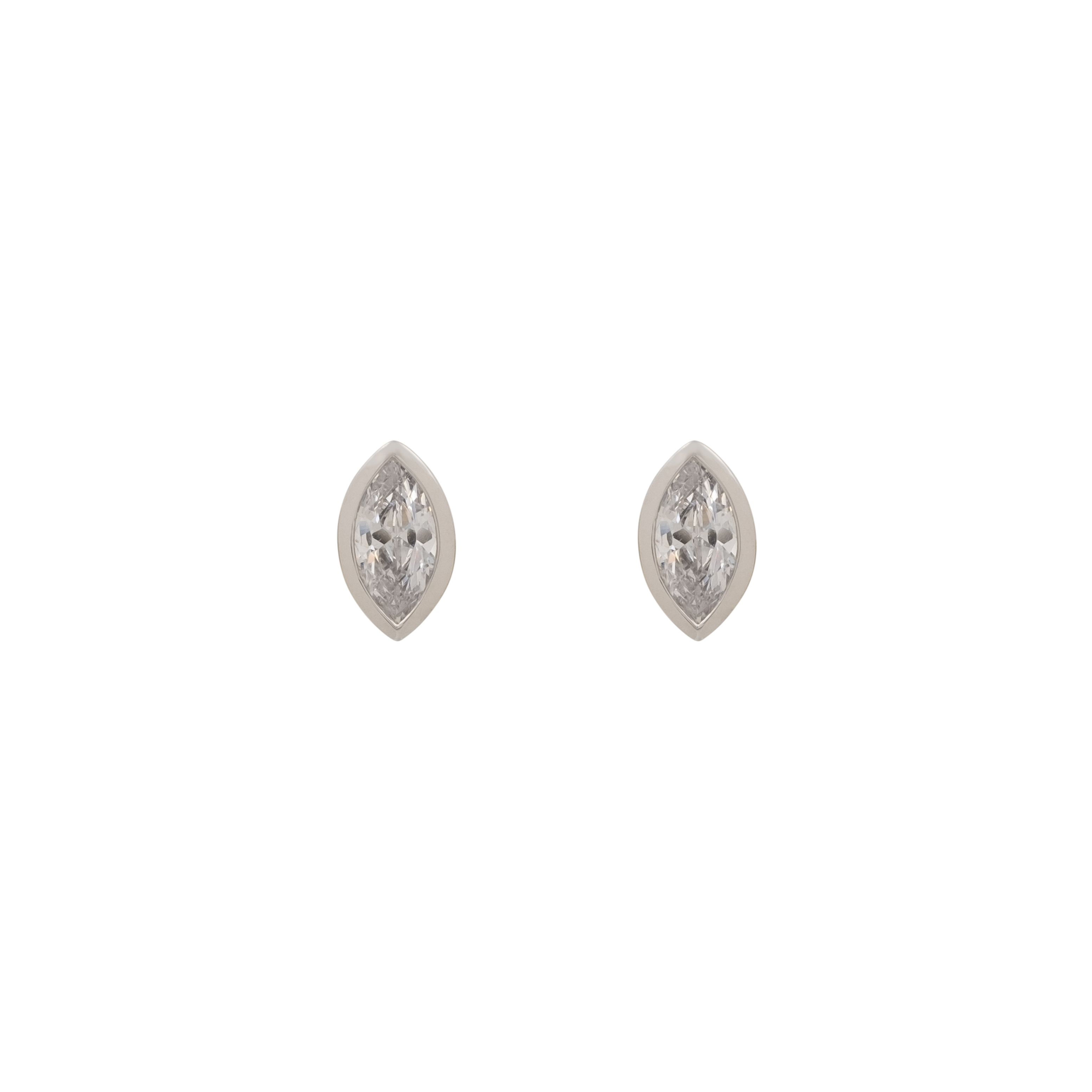 MARQUISE BEZEL STUDS