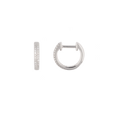 E034 'DOUBLE ROW PAVÉ DIAMOND HUGGIES'