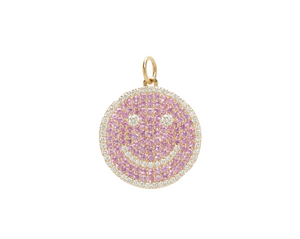 THE PAVÉ HAPPY FACE PENDANT
