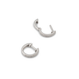 E034 'DOUBLE ROW PAVÉ DIAMOND HUGGIES'