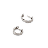 E035 ' TRIPLE ROW PAVÉ DIAMOND HUGGIES'
