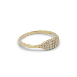 THE PAVÉ SIGNET RING
