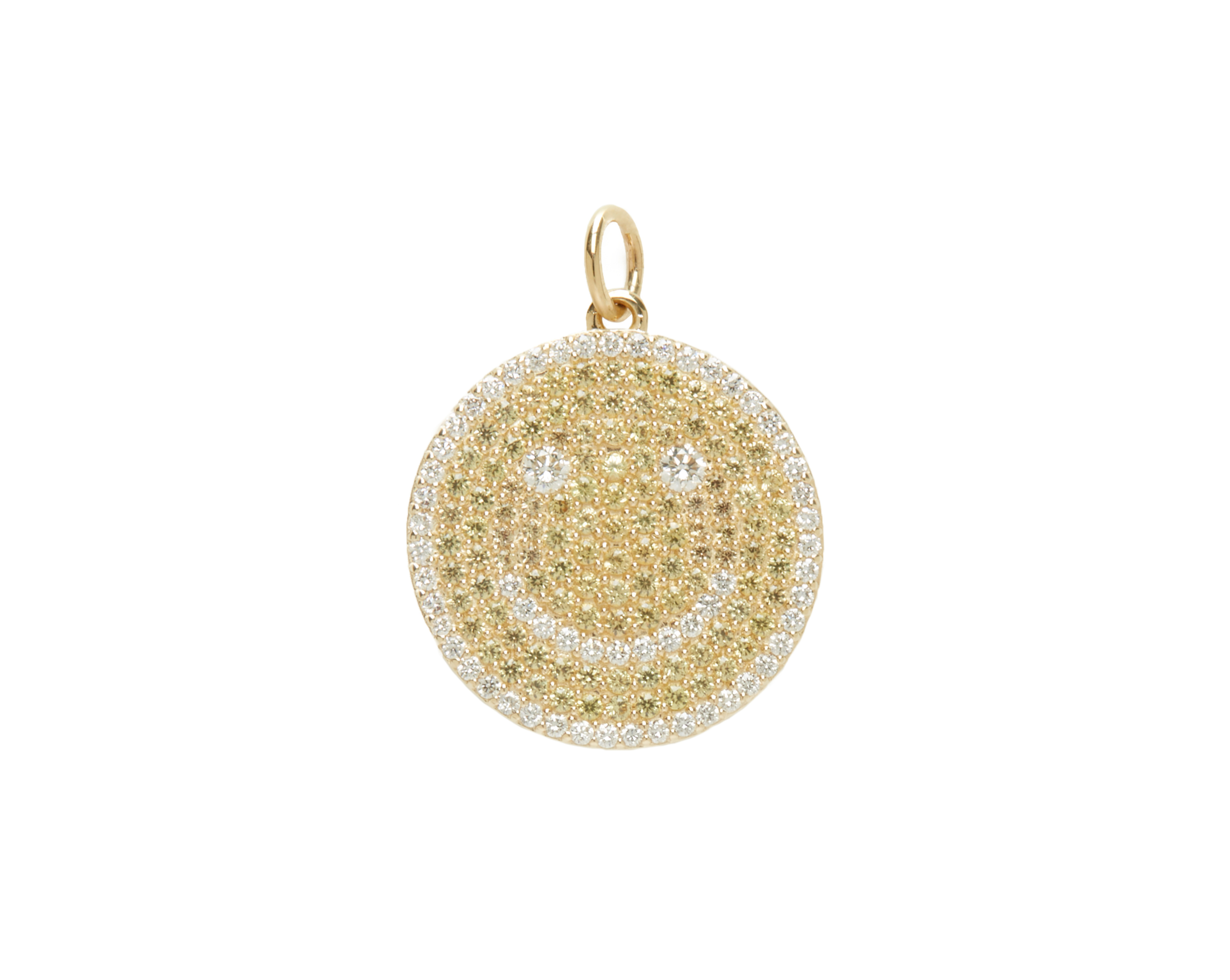 THE PAVÉ HAPPY FACE PENDANT
