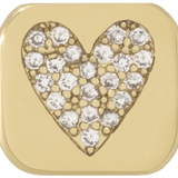 THE WHITE PAVÉ HEART CHARM