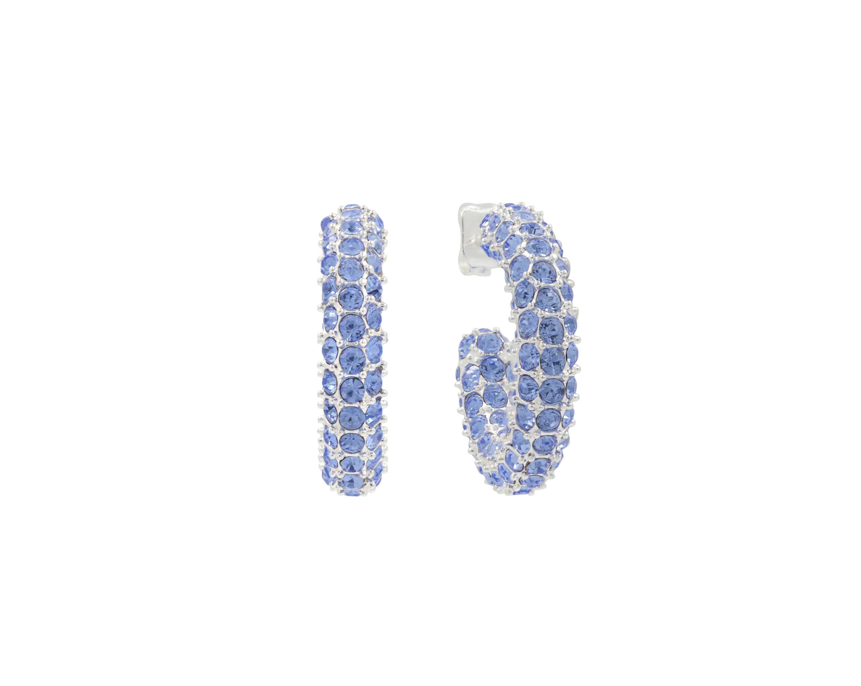 THE BOLD CRYSTAL HOOPS COLORED CZ