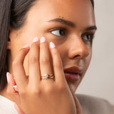 THE DAINTY EMERALD STACKER