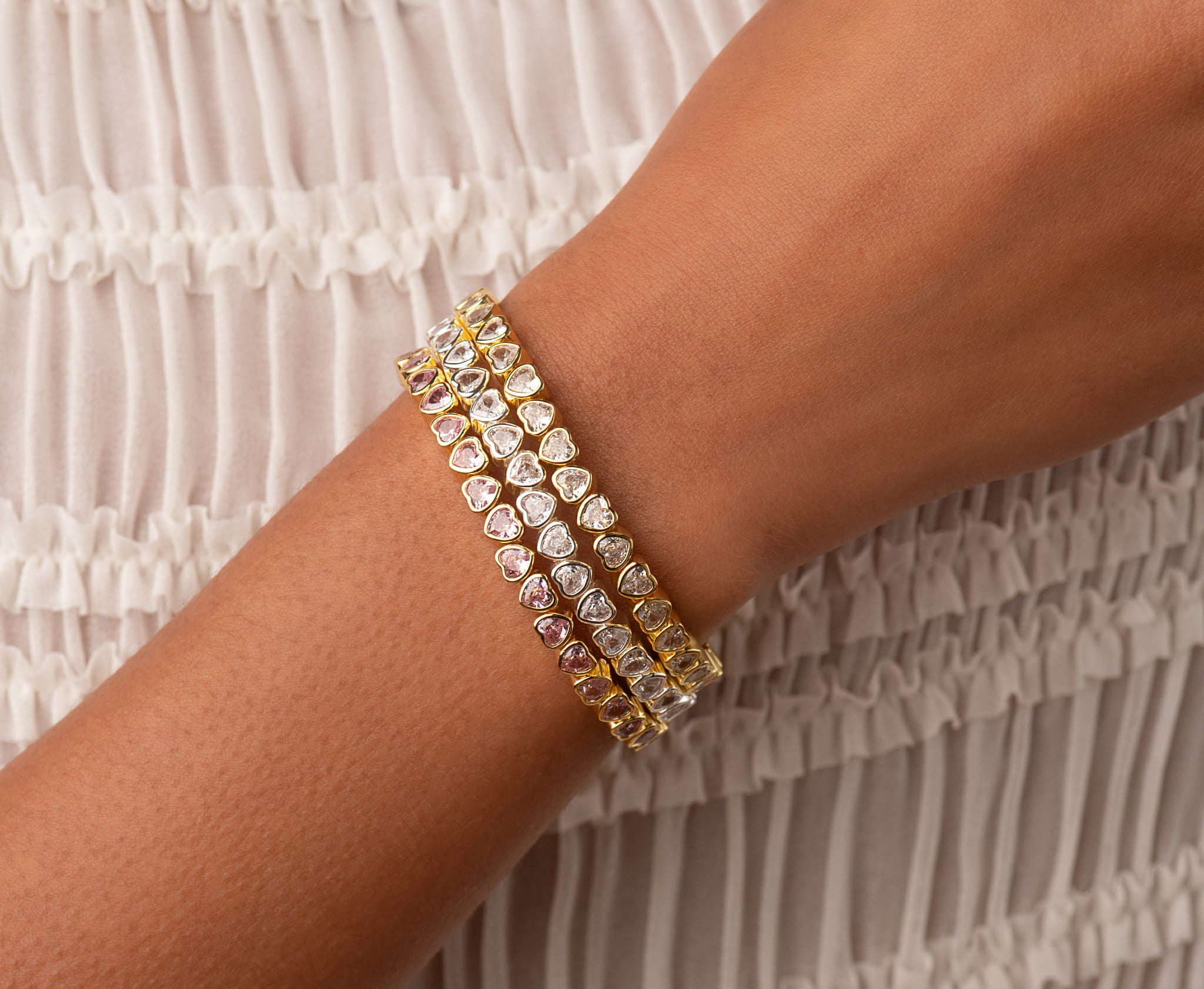 THE HEART FLEX TENNIS BRACELET