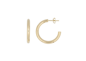 THE 14K 3MM TUBE HOOPS