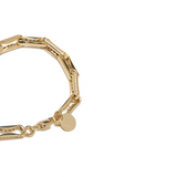 BR060 'LARGE INDENTED PAPERCLIP BRACELET'