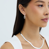 THE PAVÉ PAPERCLIP DROP EARRINGS