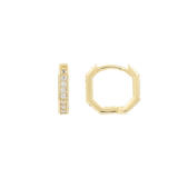 THE OCTAGON PAVÉ HUGGIES