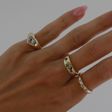 THE BEZEL HEART SIGNET RING