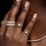 THE PAVÉ ETERNAL HAPPY FACE RING