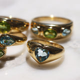 THE BEZEL HEART SIGNET RING