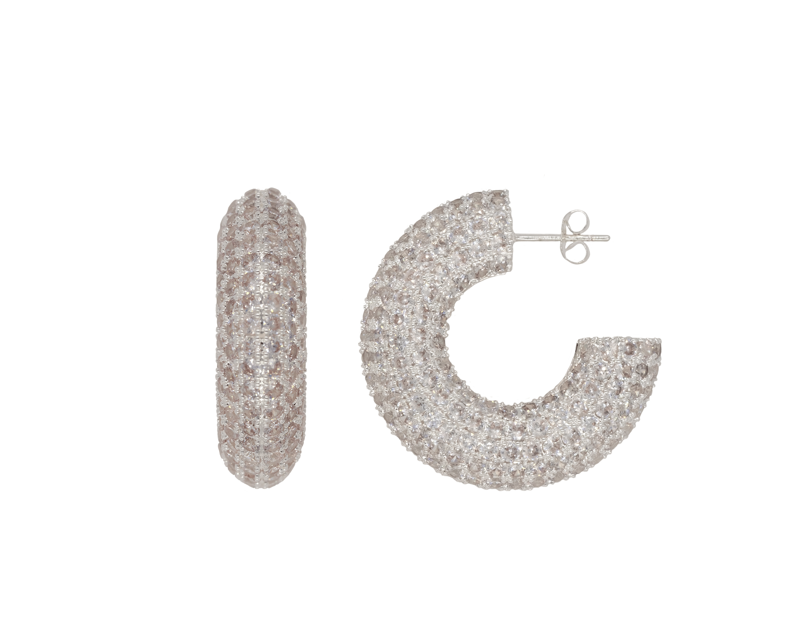 THE LISA PAVÉ HOOPS