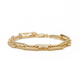 BR060 'LARGE INDENTED PAPERCLIP BRACELET'
